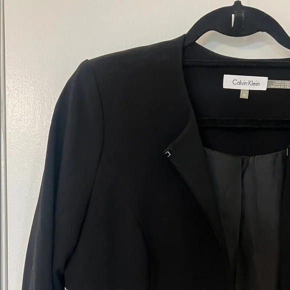 Calvin Klein Women's Black and White Long Blazer / Coat - Picture 3 of 12